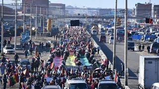 Bolivia. El Alto llega la Gran Marcha Nacional por la Vida, marcha se dirige a ciudad de La Paz