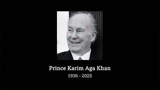 Prince Karim Aga Khan passes away (1936 - 2025) (UK/French/Swiss/Portugal) - UK News - 5/Feb/2025