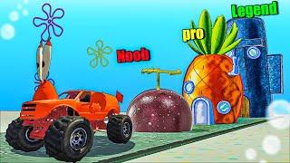 Testing Spongebob Cars vs MASSIVE Speedbumps in GTA 5