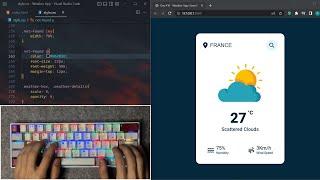 ASMR Programming - Weather App With Javascript - No Talking