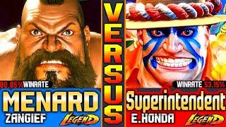 SF6 MenaRD (Zangief Vs E.Honda) Superintendent + Rankeds ▰ Street Fighter 6 Gameplay High Level