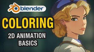 Blender 2D Animation Basics for Beginners - Pro Coloring Tips