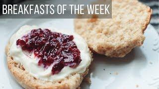 One Week of Breakfasts! {Vegan + Easy}