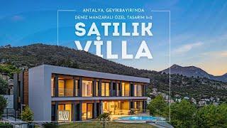 Antalya Geyikbayırı’nda Prestij, Lüks ve Konforun Buluştuğu, Deniz ve Doğa Manzaralı Satılık Villa