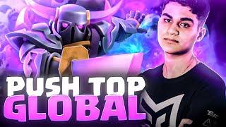 PUSH NO TOP GLOBAL RUMO AO TOP 1! - CLASH ROYALE AO VIVO