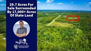 29.7 Acres For Sale in Bemidji, MN | Build, Hunt, & Explore Next to 17,000+ Acres of State Land!