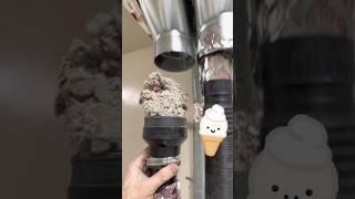 How can it get this BAD?! #dryerventcleaning #firehazard #oddlysatisfying #satisfyingvideo #cleaning