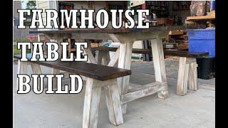 DIY FARMHOUSE TABLE BUILD