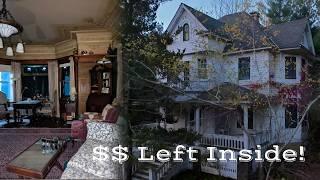 Incredible ABANDONED Victorian MANSION With EVERYTHING Left Behind | $MILLIONS Left Inside