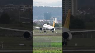 Pegasus Airlines Airbus A320neo Landing at Stuttgart Airport