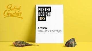 How To Design A Quality Poster | Poster Designing Tips