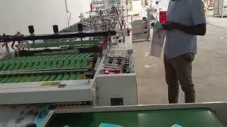 Automatic Side Weld Crosshandle Baby Diaper Bag Converting Machine
