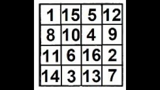 Four Cut Magic Square