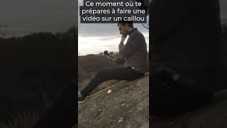 Ce #moment où tu va #tourner une #video sur un #caillou . Je suis allé le #ramasser apres #pierre