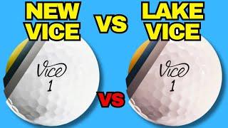 Cutting Open VICE Lake Ball vs New Golf Ball - What's Inside?