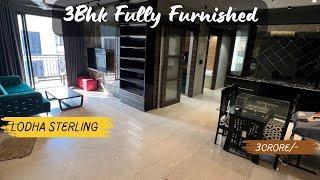 3Bhk Fully Furnished Apt with White Goods For Sale at Lodha Sterling, Thane