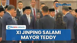 Momen Presiden Xi Jinping Salami Jajaran Kabinet Merah Putih, Ada Bahlil hingga Mayor Teddy