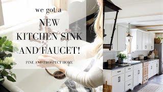 We got a NEW Kitchen Sink and Faucet!!