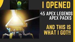 I Opened 45 apex pack opening season 12, Here Is What I GOT!! (Legendary and Collections!!)