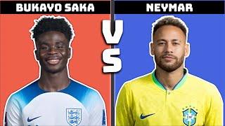 Saka vs Neymar: Rising Star vs Football Legend!