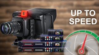 Blackmagic 4K Studio Cameras, Hyperdeck range & the Web Presenter 4K - Up to Speed