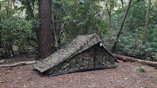 Dutch army tent - Wet night in the woodland