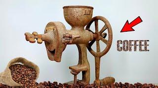 Rusty Antique Coffee Grinder Machine - Restoration