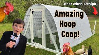 How to build a chicken coop - DIY hoop coop chicken tractor