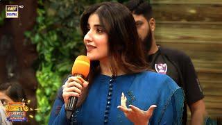 We have the Gorgeous "Hareem Farooq" in the house  Jeeto Pakistan League #fahadmustafa