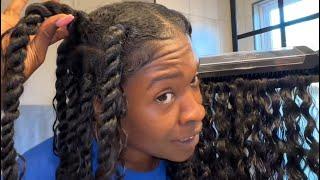 Instant boho Protective Style upgrade with clip-ins! 