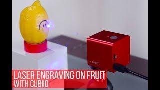 How to use CUBIIO pocket laser engraver on fruits