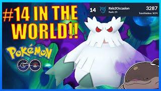 I HIT #14 IN THE WORLD WITH ABOMASNOW AND CLODSIRE!! | POKÉMON GO BATTLE LEAGUE