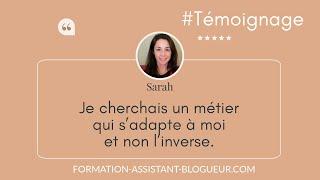 Formation pour Devenir Assistante Virtuelle - Témoignage de Sarah