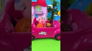 Satisfying With Unboxing Miniature Peppa Pig Toys Play Set, ASMR Videos #shorts