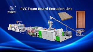 3-20mm BOGDA PVC Foam Board Extrusion Line for door, cabinet machine