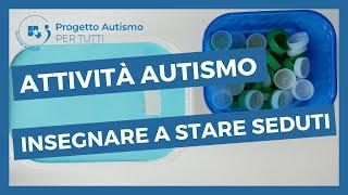 Attività con bambini autistici: collaborazione al compito - attività autismo basso funzionamento.