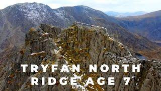 Tryfan Via the North Ridge with a 7 Year old - Grade 1 Scramble