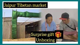 Jaipur biggest Tibetan market // 1lakh phone unboxing surprise gift  form myson #tibetanvlogger