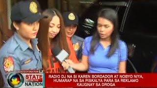 SONA: Karen Bordador at nobyo niya, humarap na sa piskalya para sa reklamo kaugnay sa droga