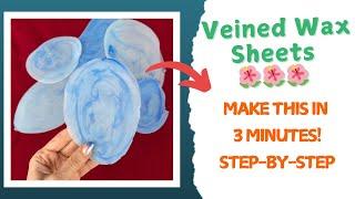 How to Make Veined Flexible Wax Sheets in 3 Minutes DIY Multi-Color Beeswax Sheets for Candle Making