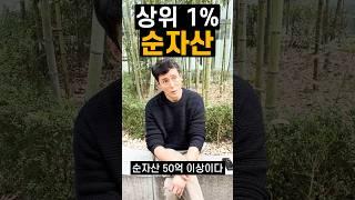 상위 1%들의 순자산은 얼마일까?