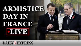 LIVE: Starmer joins Macron for Armistice Day ceremony