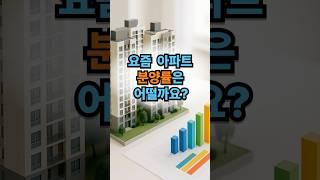요즘 아파트 분양률 어떨까요? #아파트 #분양률 #미분양