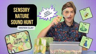 Sensory Bin Nature Sound Hunt! #earlylearning #sensoryplay #kidslearningvideos #childrensbooks