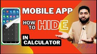 How to hide app in calculator hide app | Android Mobile App Hide Kase Kare Calculator Men