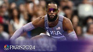 Freddie Crittenden qualifies for men's 110m final with strong effort in semi | Paris Olympics