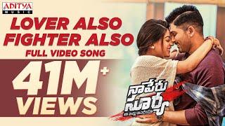 Lover Also Fighter Also Full Video  |Naa Peru Surya Naa illu India || Allu Arjun Hits | Aditya Music