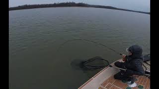 Chasing Musky on the fly in the cold of Winter