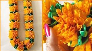 handmade Hara for God / DIY garland making / artificial ribbon garland