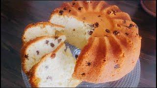 Resins cake recipe | طرز تهیه کیک کشمشی خانگی بسیار آسان و خوشمزه | کیک اسفنجی